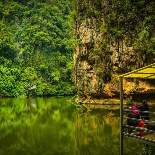 The lake that is known as the 'Mirror Lake' at Ipoh, Perak, Malaysia